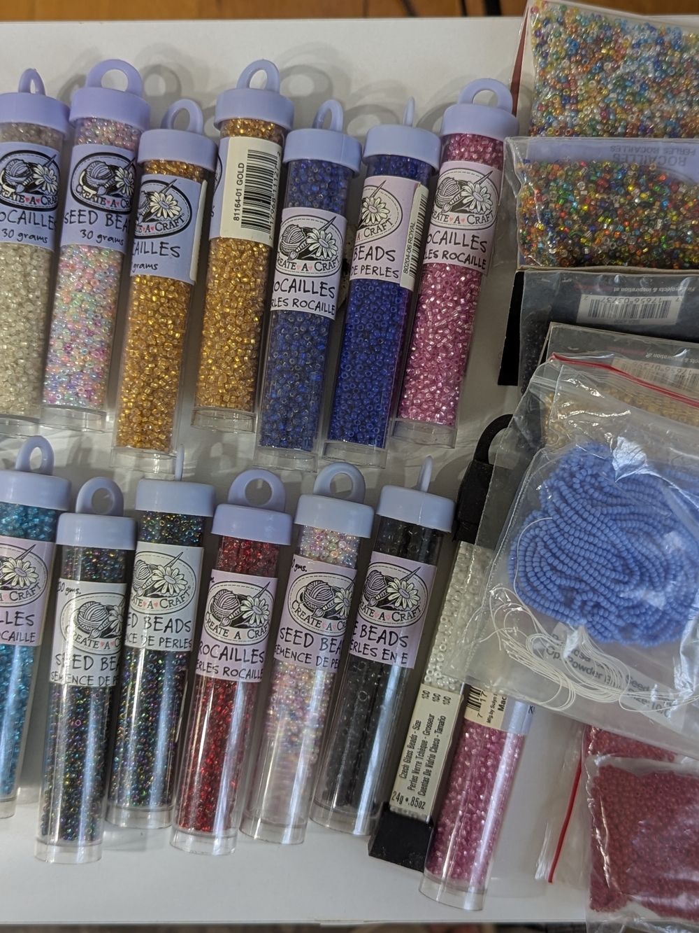 Create-A-Craft Assorted Glass Seed Beads - Multicolor Mix